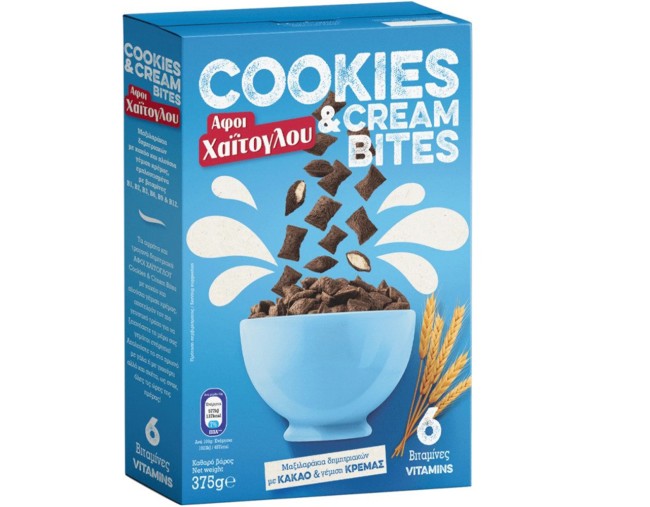 ΧΑΙΤΟΓΛΟΥ COOKIES & CREAM BITES  375gr