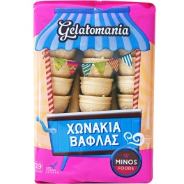 GELATOMANIA ΧΩΝΑΚΙ ΒΑΦΛΑΣ 19τμχ 72gr GELATOMANIA ΧΩΝΑΚΙ ΒΑΦΛΑΣ 19τμχ 72gr