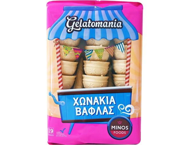 GELATOMANIA ΧΩΝΑΚΙ ΒΑΦΛΑΣ 19τμχ 72gr