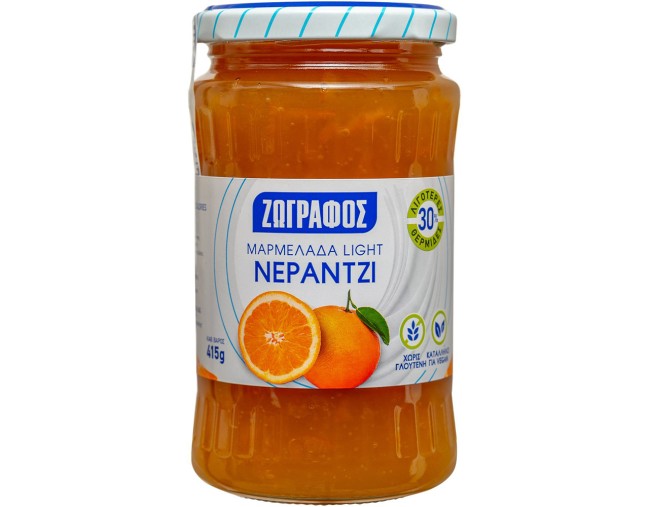 ΖΩΓΡΑΦΟΣ ΜΑΡΜΕΛΑΔΑ ΝΕΡΑΤΖΙ LIGHT 415gr