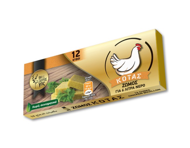 ΘΗΣΑΥΡΟΣ ΓΗΣ ΖΩΜΟΣ ΚΟΤΑΣ 12 ΚΥΒΟΙ 120gr