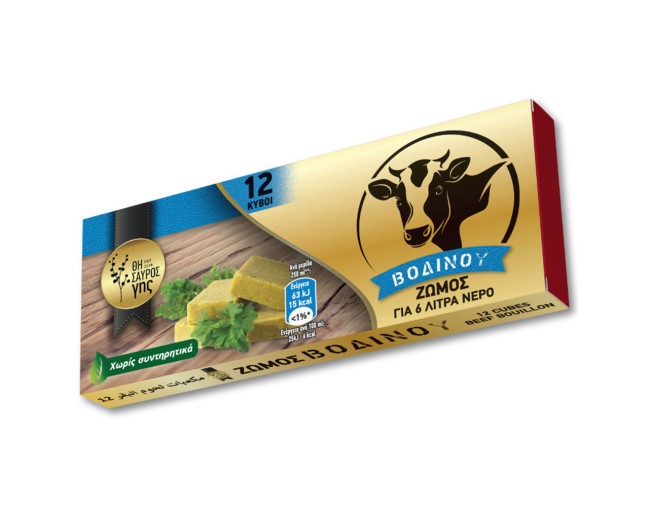 ΘΗΣΑΥΡΟΣ ΓΗΣ ΖΩΜΟΣ ΒΟΔΙΝΟΥ 12 ΚΥΒΟΙ 120gr