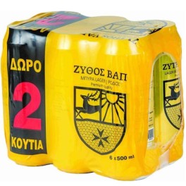ΖΥΘΟΣ ΒΑΠ ΜΠΥΡΑ 4+2 ΔΩΡΟ 6x500ml ΖΥΘΟΣ ΒΑΠ ΜΠΥΡΑ 4+2 ΔΩΡΟ 6x500ml