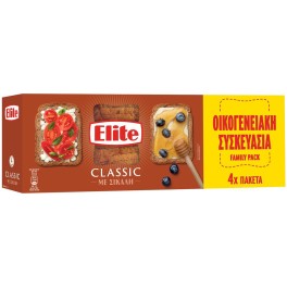 ELITE ΦΡΥΓΑΝΙΕΣ CLASSIC ΜΕ ΣΙΚΑΛΗ 4 ΠΑΚΕΤΑ 360gr ELITE ΦΡΥΓΑΝΙΕΣ CLASSIC ΜΕ ΣΙΚΑΛΗ 4 ΠΑΚΕΤΑ 360gr