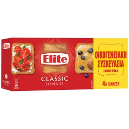 ELITE CLASSIC ΦΡΥΓΑΝΙΕΣ ΣΤΑΡΕΝΙΕΣ 4 ΠΑΚΕΤΑ 500gr ELITE CLASSIC ΦΡΥΓΑΝΙΕΣ ΣΤΑΡΕΝΙΕΣ 4 ΠΑΚΕΤΑ 500gr
