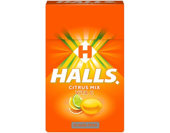 HALLS CITRUS MIX VITA C ΚΑΡΑΜΕΛΕΣ 28gr