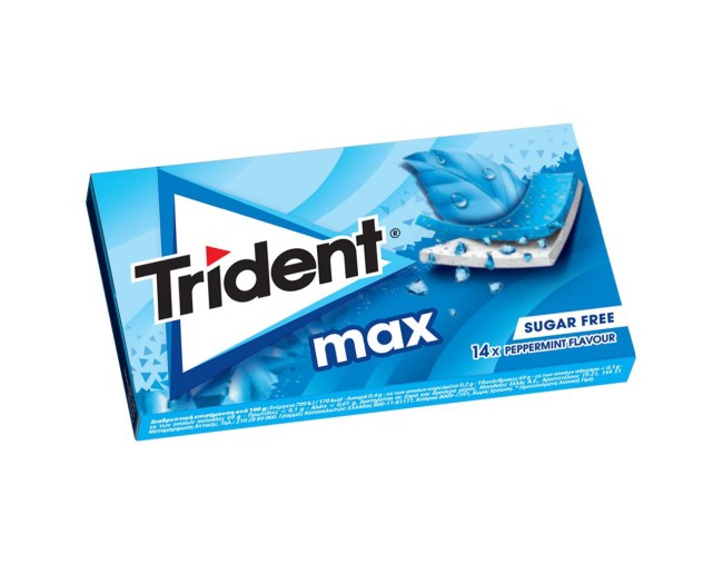 TRIDENT MAX PEPPERMINT ΤΣΙΧΛΕΣ 27gr