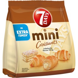 7DAYS MINI ΚΡΟΥΑΣΑΝ ME ΚΡΕΜΑ ΜΙΛΦΕΙΓ 103gr