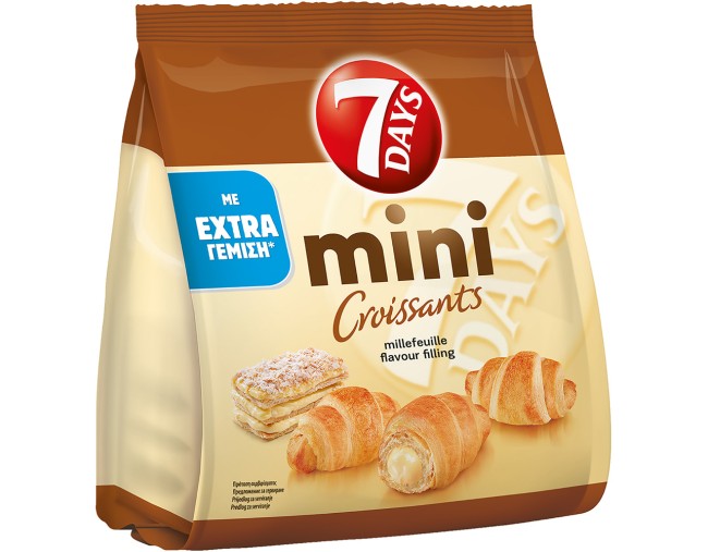 7DAYS MINI ΚΡΟΥΑΣΑΝ ME ΚΡΕΜΑ ΜΙΛΦΕΙΓ 103gr