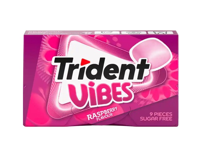 TRIDENT VIBES RASPBERRY FLAVOUR ΤΣΙΧΛΕΣ 21gr
