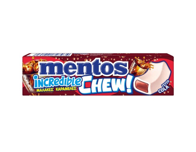 MENTOS INCREDIBLE ΜΑΛΑΚΕΣ ΚΑΡΑΜΕΛΕΣ ΜΕ ΓΕΥΣΗ COLA 45gr
