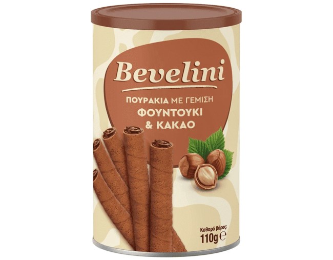 BEVELINI ΠΟΥΡΑΚΙΑ ΜΕ ΓΕΜΙΣΗ ΦΟΥΝΤΟΥΚΙ & ΚΑΚΑΟ 110gr