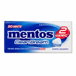MENTOS PEPERMINT CLEAN BREATH 50 MINTS 35gr