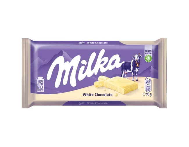 MILKA WHITE CHOCOLATE 90gr