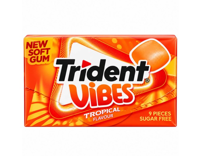 TRIDENT VIBES TROPICAL FLAVOUR ΤΣΙΧΛΕΣ 21gr