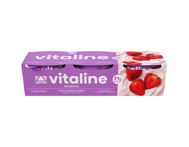 ΔΕΛΤΑ VITALINE ΕΠΙΔΟΡΠΙΟ ΓΙΑΟΥΡΤΙΟΥ ΦΡΑΟΥΛΑ 3x180gr ΕΒΔΟΜΑΔΙΑΙΕΣ ΠΡΟΣΦΟΡΕΣ