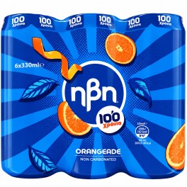 ΗΒΗ ΠΟΡΤΟΚΑΛΑΔΑ ΧΩΡΙΣ ΑΝΘΡΑΚΙΚΟ 6x330ml