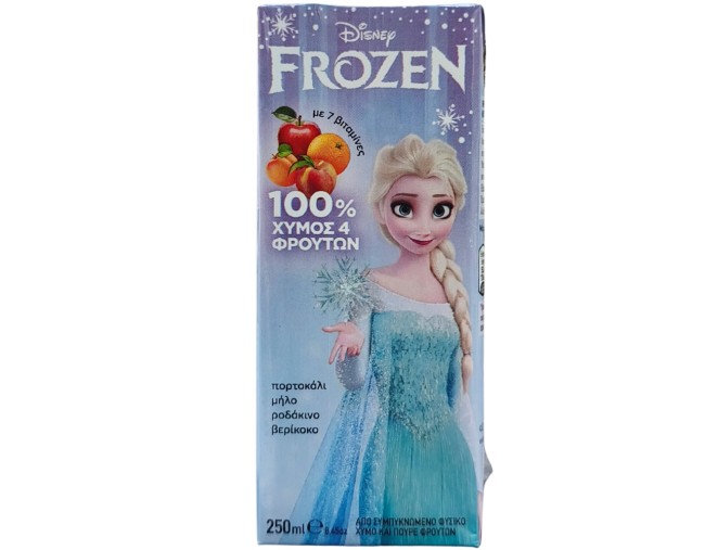 ΡΕΑ FROZEN 100% ΧΥΜΟΣ 4 ΦΡΟΥΤΩΝ 250ml