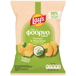 LAY'S ΣΤΟ ΦΟΥΡΝΟ BAKED ΠΑΤΑΤΑΚΙΑ ΜΕ ΓΙΑΟΥΡΤΙ & ΜΥΡΩΔΙΚΑ 105gr LAY'S ΣΤΟ ΦΟΥΡΝΟ BAKED ΠΑΤΑΤΑΚΙΑ ΜΕ ΓΙΑΟΥΡΤΙ & ΜΥΡΩΔΙΚΑ 105gr