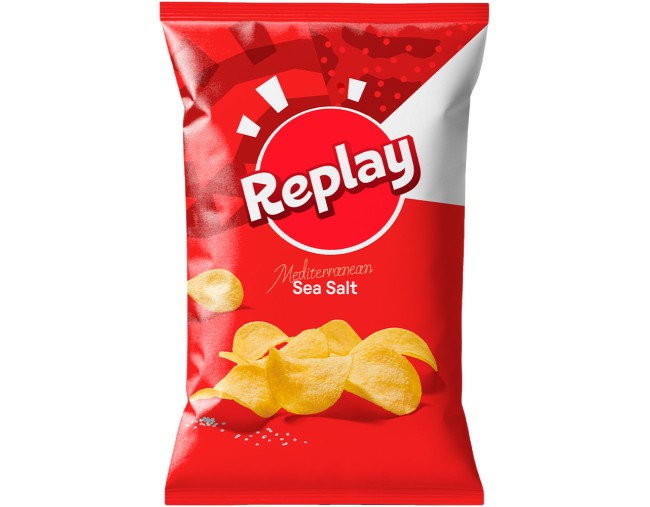 REPLAY CHIPS MEDITERRANEAN SEA SALT 75gr