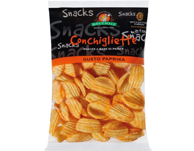 GECCHELE CONCHIGLIETTE CHIPS PAPRIKA 100gr