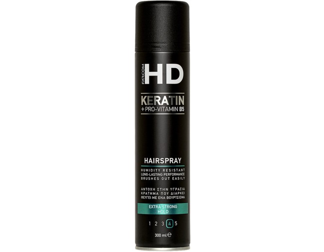 FARCOM HD KERATIN HAIRSPRAY EXTRA STRONG HOLD No4 300ml