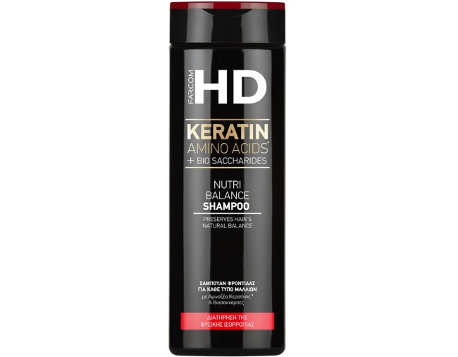 FARCOM HD  KERATIN NUTRI BALANCE SHAMPOO 400ml