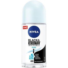 NIVEA BLACK & WHITE INVISIBLE ROLL ON PURE 50ml