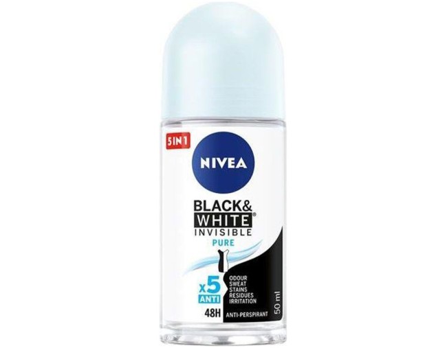 NIVEA BLACK & WHITE INVISIBLE ROLL ON PURE 50ml