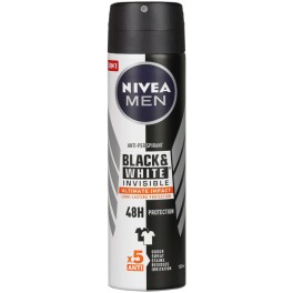 NIVEA MEN BLACK & WHITE ULTIMATE IMPACT SPRAY 150gr NIVEA MEN BLACK & WHITE ULTIMATE IMPACT SPRAY 150gr