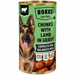 ROKUS ΤΡΟΦΗ ΣΚΥΛΟΥ ΜΕ ΑΡΝΙ 1240gr
