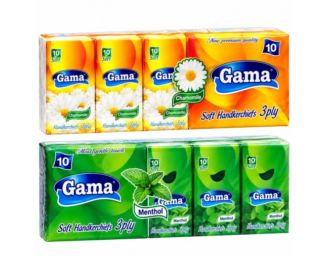GAMA ΧΑΡΤΟΜΑΝΤΗΛΑ ΔΙΑΦΟΡΑ ΑΡΩΜΑΤΑ 10τμχ