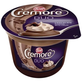 ZOTT CREMORE DUO CHOCOLATE PUDDING & CREAM 190gr