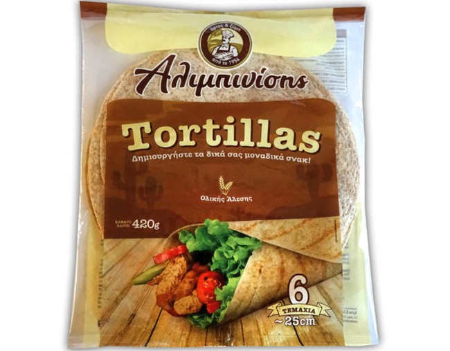 ΑΛΙΜΠΙΝΙΣΗΣ TORTILLAS ΟΛΙΚΗΣ 6τμχ 420gr