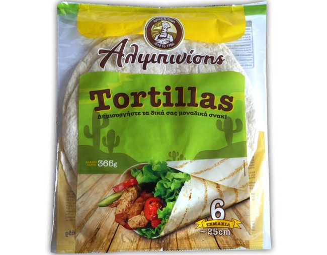 ΑΛΙΜΠΙΝΙΣΗΣ TORTILLAS ΣΙΤΟΥ 6τμχ 365gr