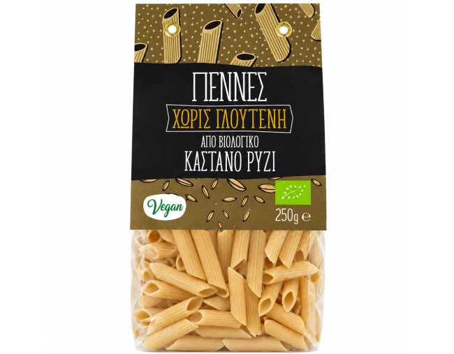 GREEN BAY ΠΕΝΝΕΣ ΑΠΟ ΚΑΣΤΑΝΟ ΡΥΖΙ ΧΩΡΙΣ ΓΛΟΥΤΕΝΗ 250gr