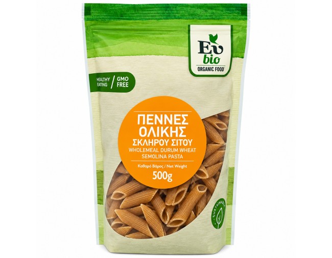 EUBIO ΠΕΝΝΕΣ ΟΛΙΚΗΣ ΣΚΛΗΡΟΥ ΣΙΤΟΥ 500gr
