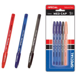 SPECIAL BALLPOINT ΣΤΥΛΟ MED CAP 1.0mm 5τμχ