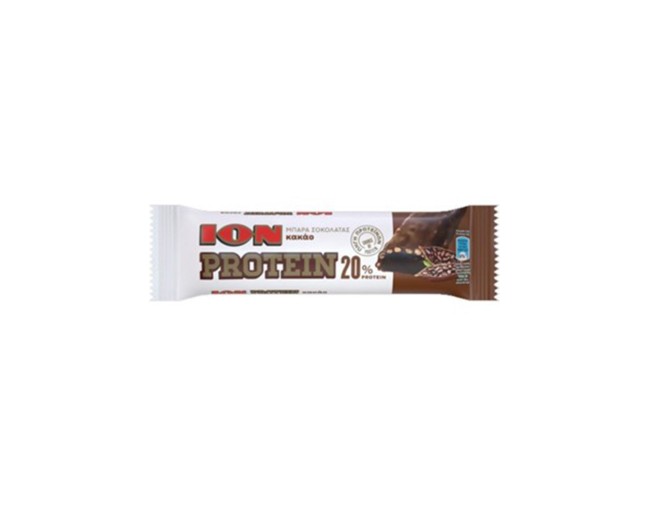 ION PROTEIN 20% ΜΠΑΡΑ ΣΟΚΟΛΑΤΑΣ ΜΕ ΚΑΚΑΟ 50gr