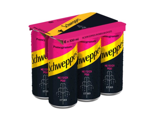 SCHWEPPES ΑΝΑΨΥΚΤΙΚΟ ME ΓΕΥΣΗ ΡΟΔΙ 6x330ml