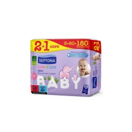 SEPTONA BABY CALM N’ CARE ALOE 2+1 ΔΩΡΟ 3x60τμχ