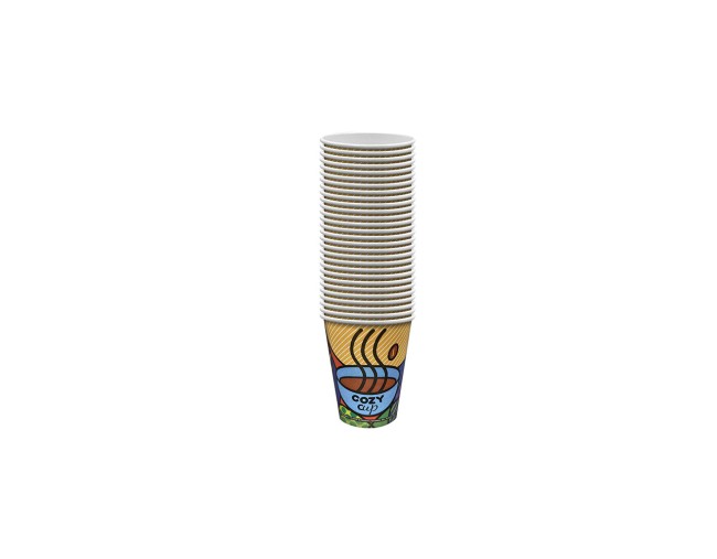 INTERTAN ΠΟΤΗΡΙ ΧΑΡΤΙΝΟ 8oz COZY 50τμχ