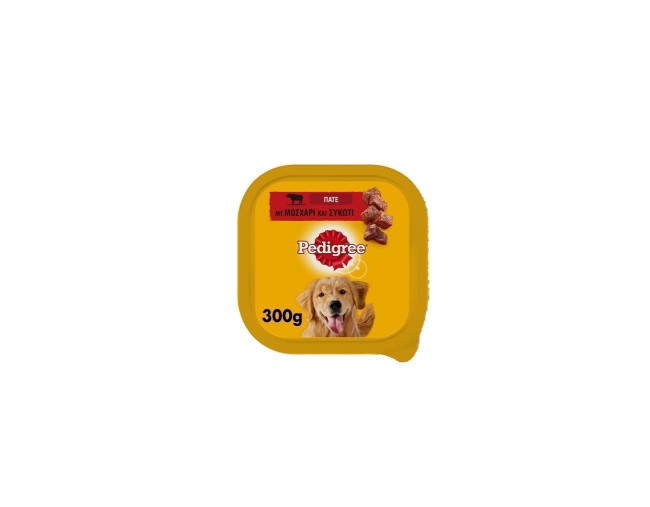 PEDIGREE ΠΑΤΕ ΣΚΥΛΟΥ ΜΟΣΧΑΡΙ & ΣΥΚΩΤΙ 300gr