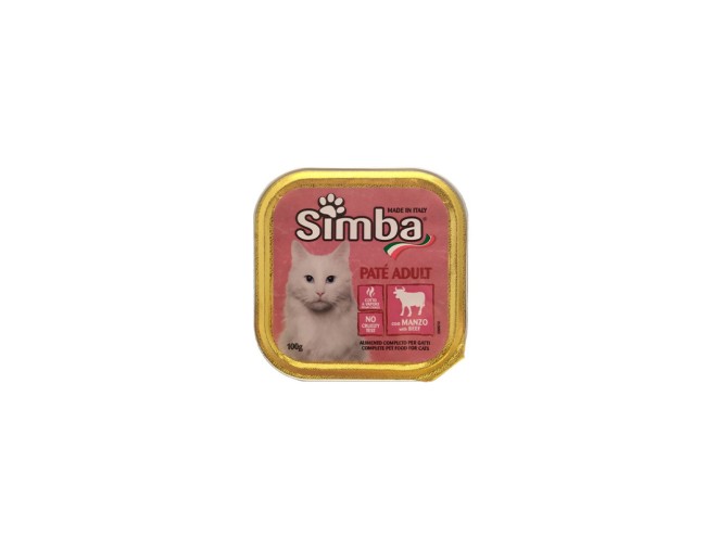 SIMBA ΠΑΤΕ ΓΑΤΑΣ ΜΕ ΜΟΣΧΑΡΙ 100gr
