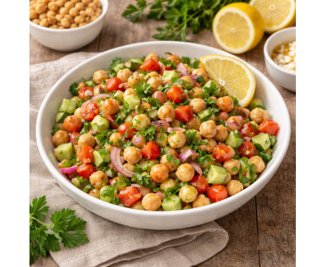 Δροσερή Σαλάτα με Ρεβύθια